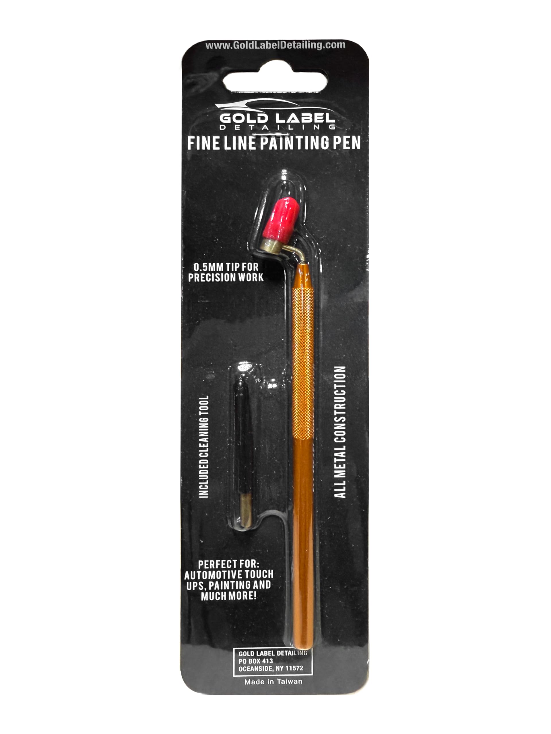 Fine Line Fluid Writer Paint Applicator Pen | Precision Touch Up Paint | Perfect For Rock Chips and Scratch Repair | .5mm Tip Brass Construction