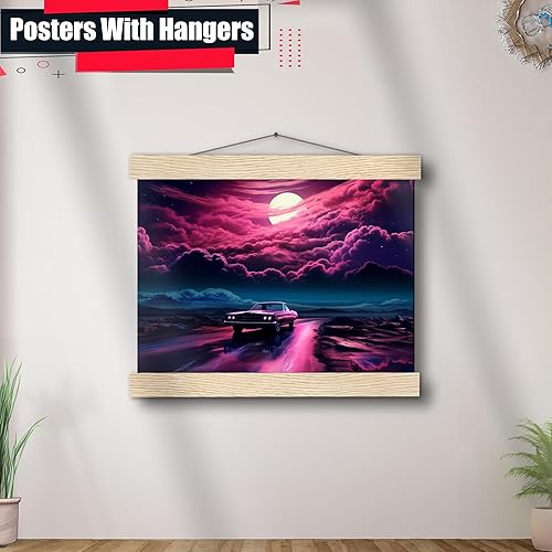 Miniatura 3 de Unique Synthwave Style Retro Art, 80s style art, framed poster print, guest room art, cool living room art, Wall Art poster, Wall Art