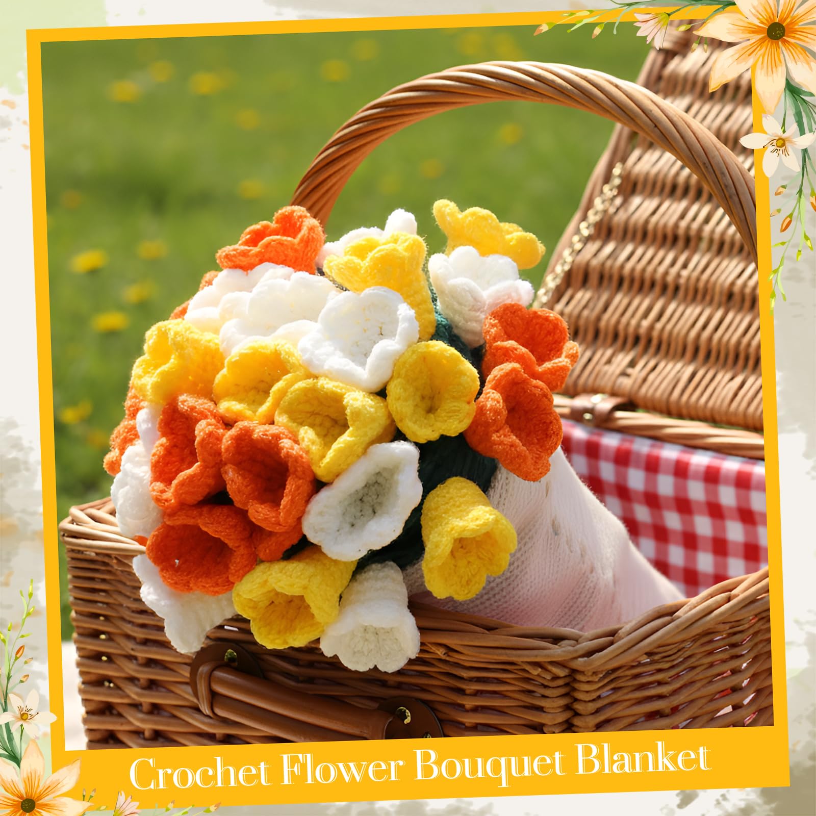 Amazon.com: WovWeave Lily of the Valley Crochet Knitted Blanket