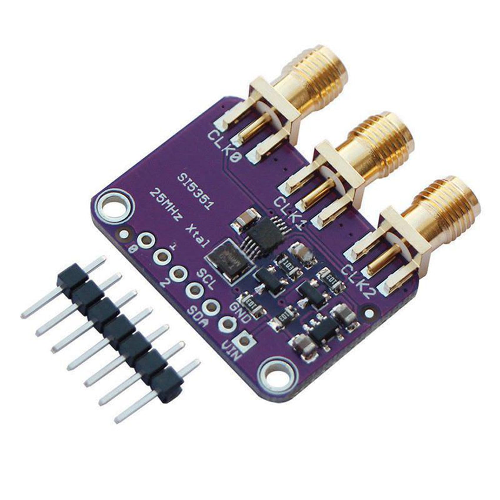 4X Si5351A Scheda di Sblocco del Generatore di Clock I2C 25 MHz 8Khz A 160Mhz per D9I2