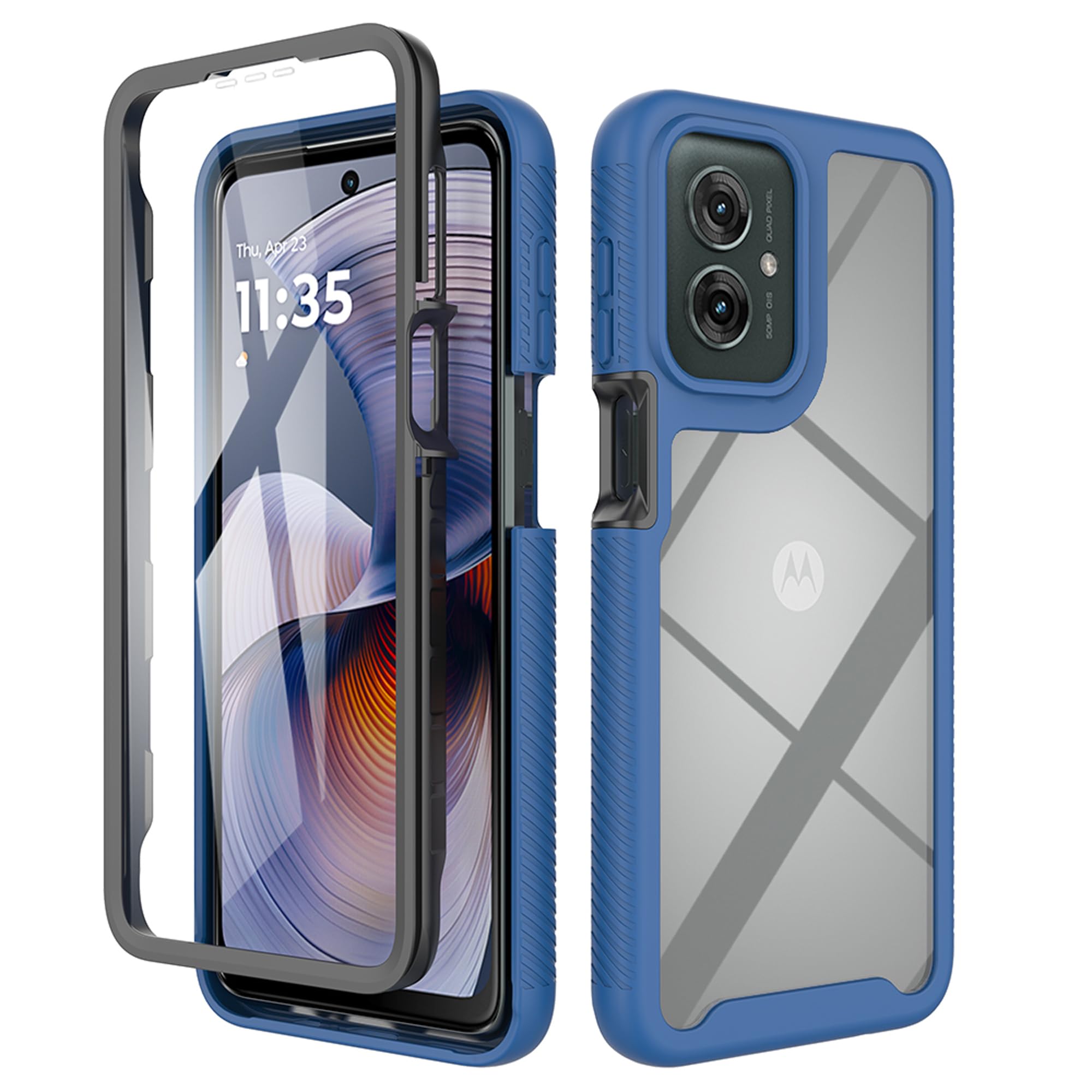 COMAKU Ultra-Panzerhülle Für Motorola Moto G55 5G – Mit Kameraschiebedeckel & Ringständer – Rot