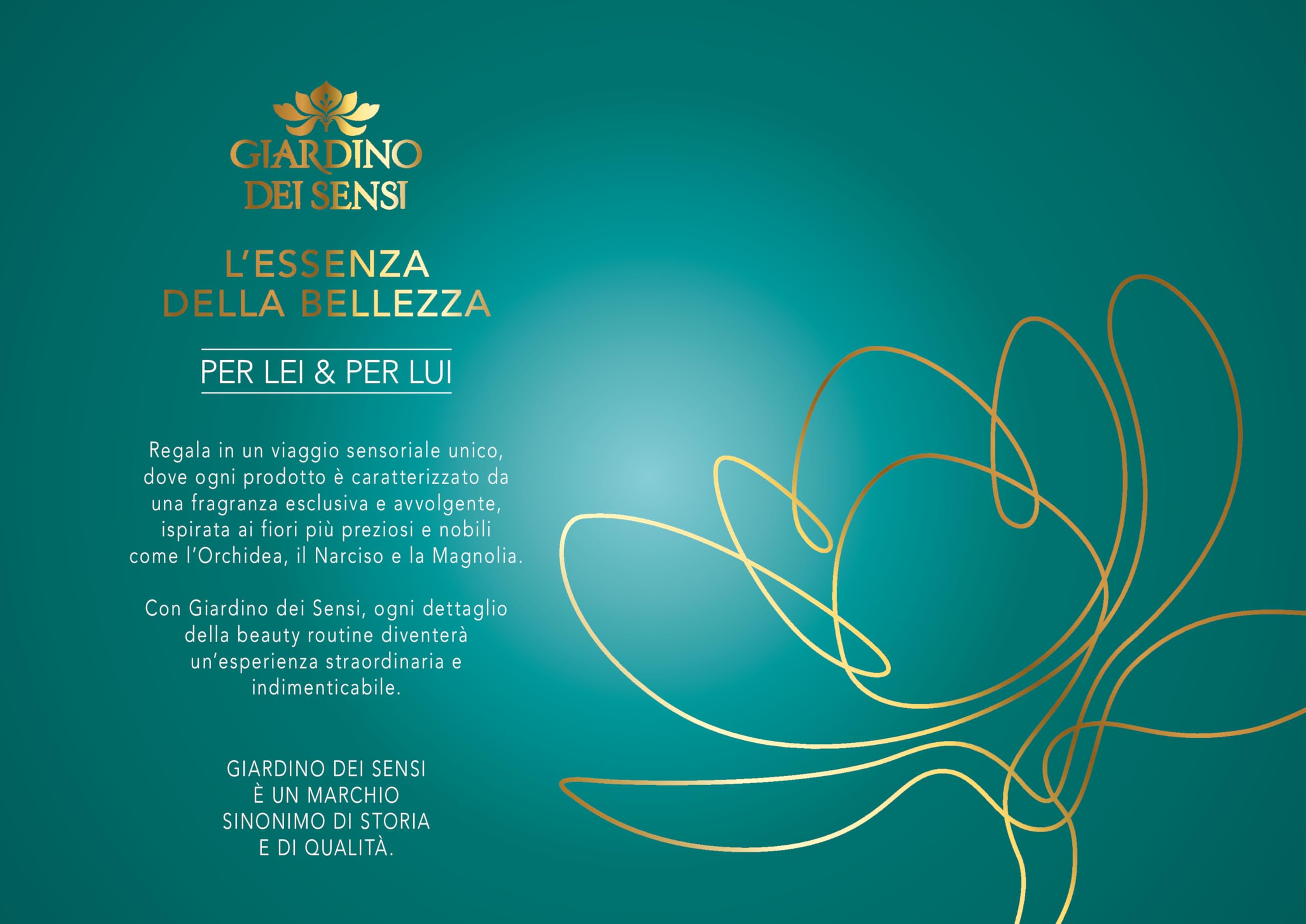 Confezione Regalo Giardino dei Sensi - Cofanetto con Profumo 100ml , Creme Corpo 250ml e Crema Mani 75ml (Orchidea Romantica)