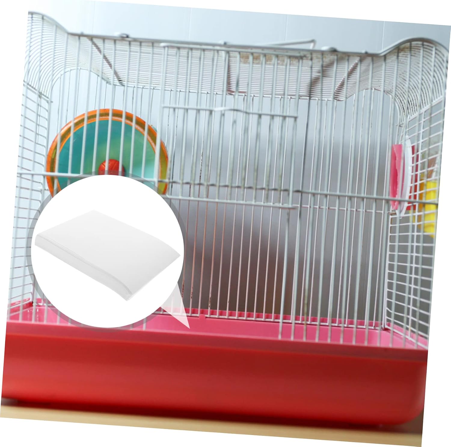 100Pcs Bird Cage Mat Absorbent Disposable Liner Paper for Parrot Cages Pet Supply Simplifies Cleaning Promotes Healthy Environment for Birds