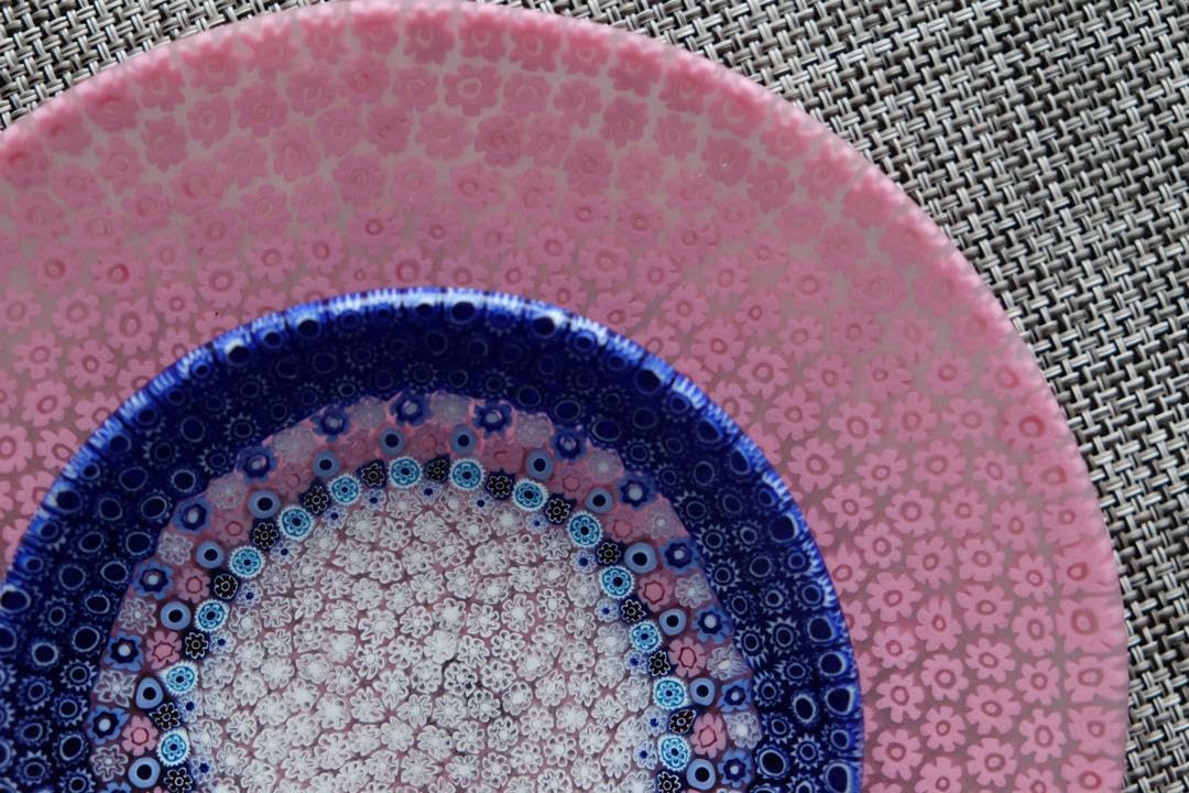 Amazon.co.jp: ベネチアンガラス ミルフィオリ ムリーナ プレート 皿