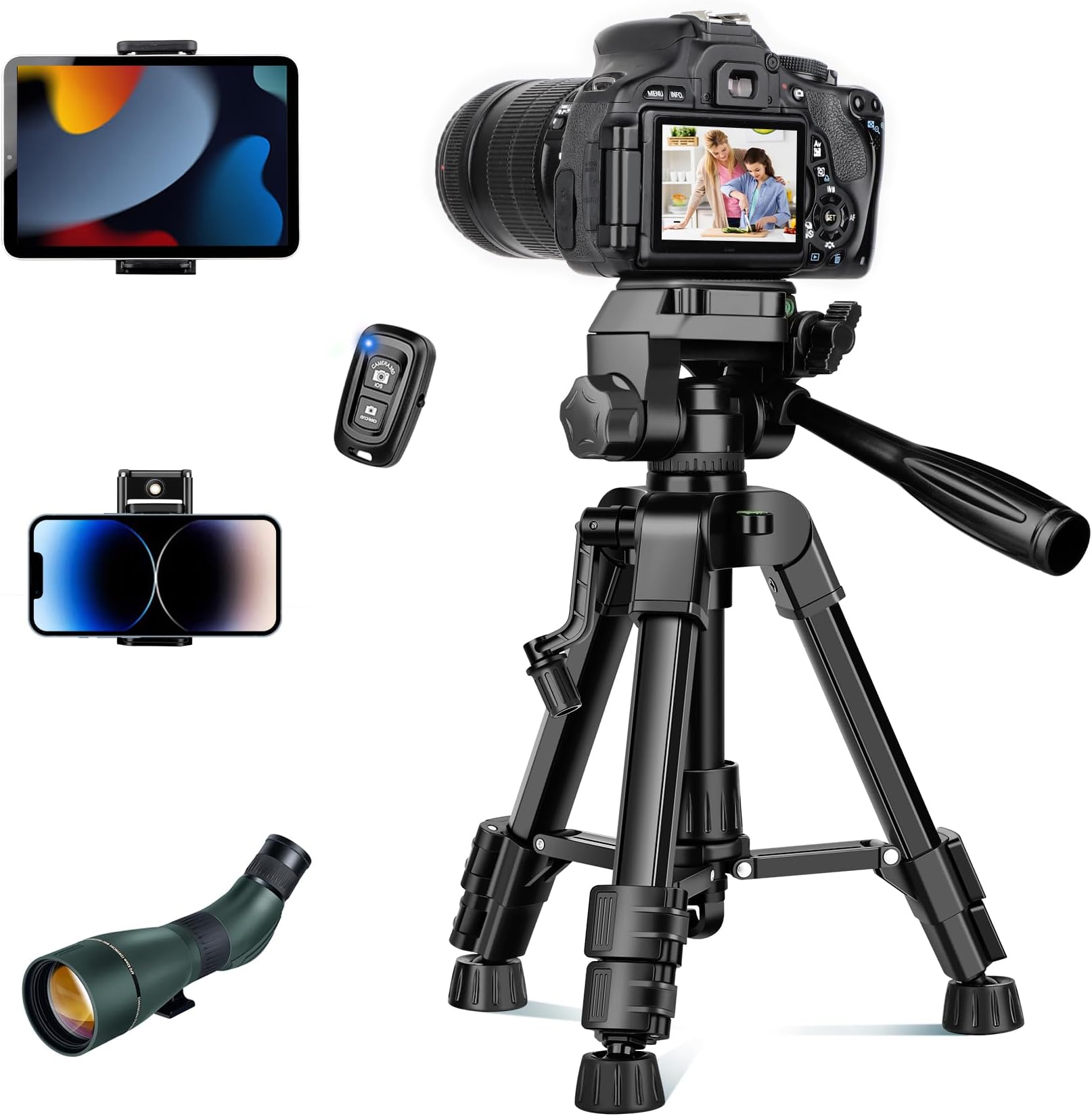 RetiCAM Tabletop Tripod with 3Way Pan/Tilt Head, Quick