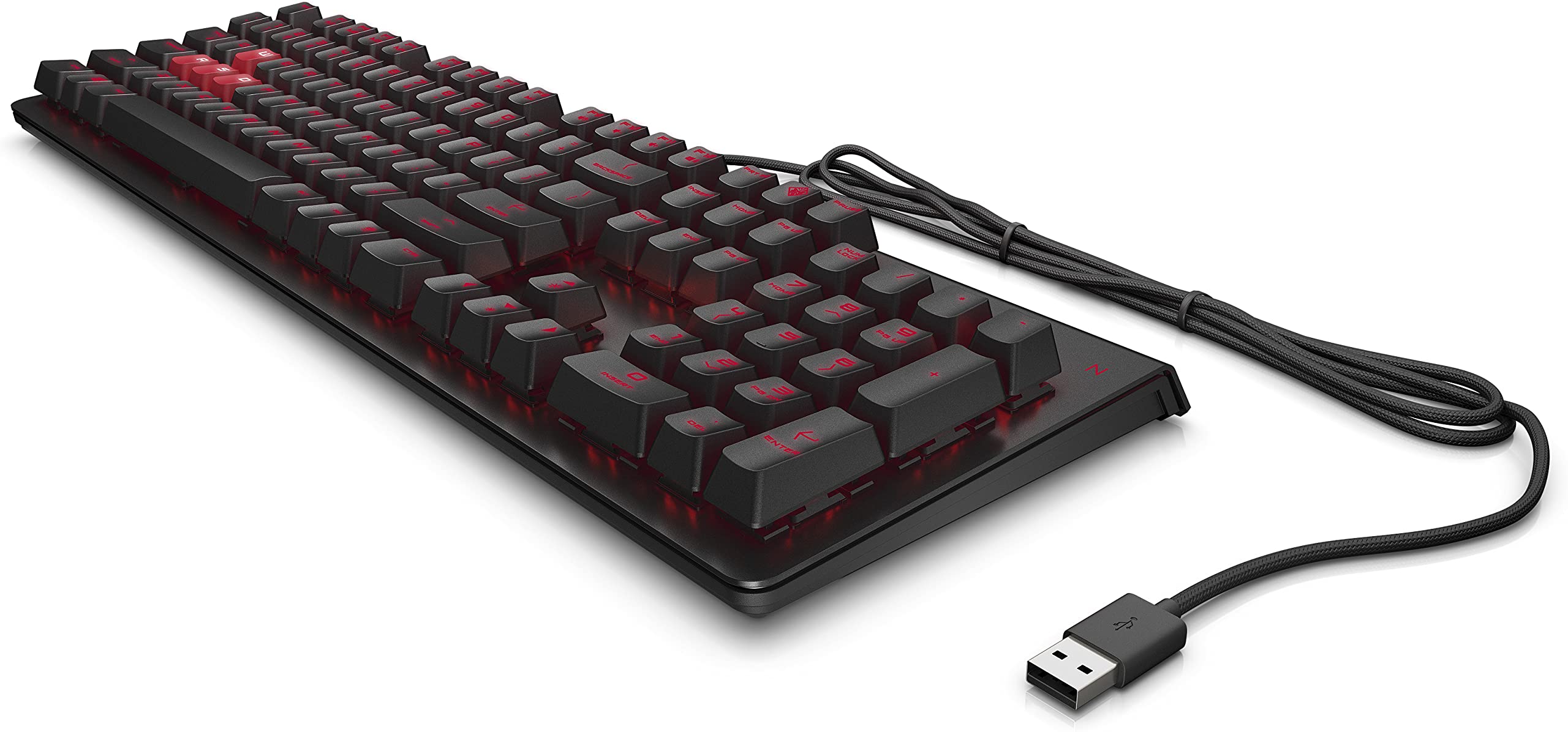 HP OMEN Encoder Tastatur Negro (6YW76AA#ABD) Red Cherry Keys