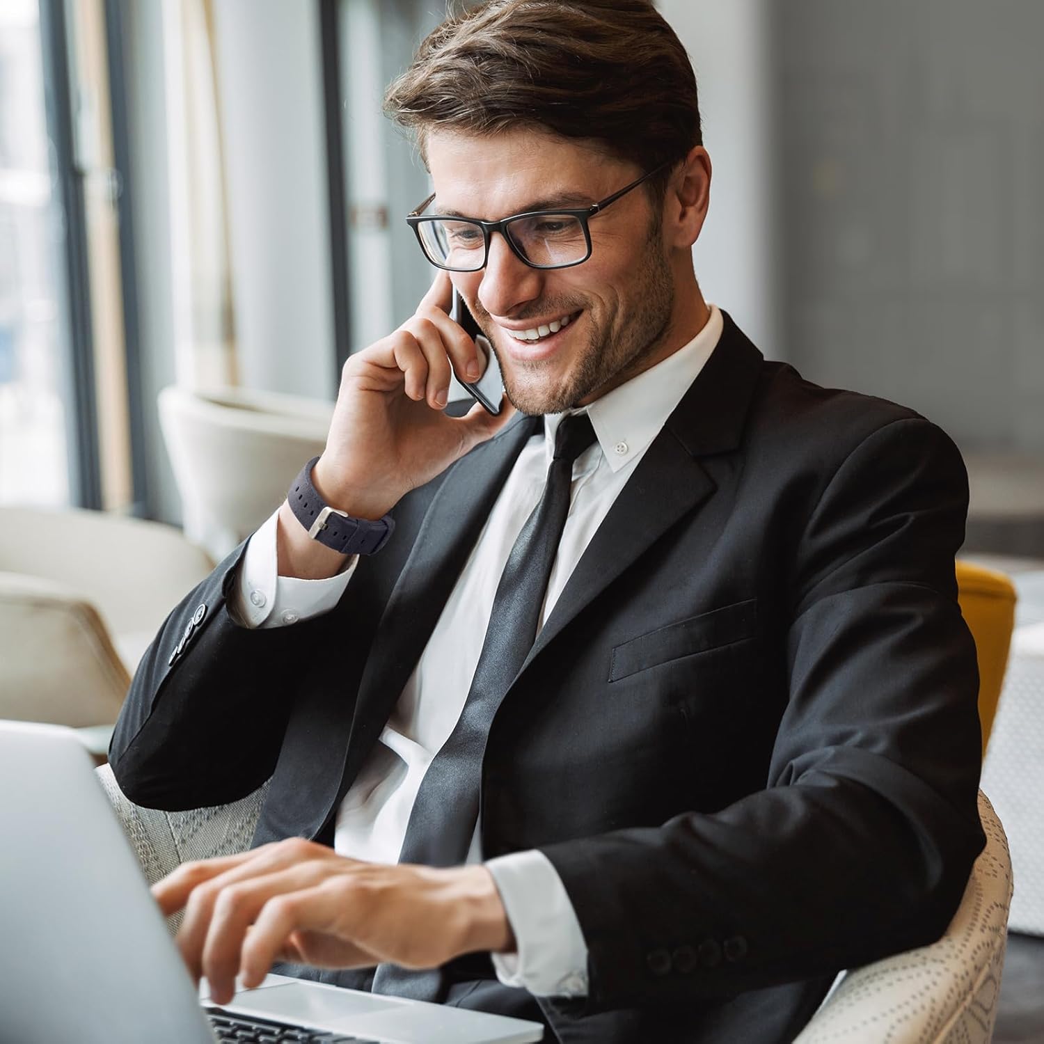 Bandsie Leather Band Compatible with Apple Watch Ultra 3/Ultra 2/Ultra Band 49mm 46mm 45mm 44mm 42mm for Men, Vintage Genuine Suede Leather Wristband Strap for iWatch Series 11 10 9 8 7 6 5 4 SE 3 2 1 - Image 8