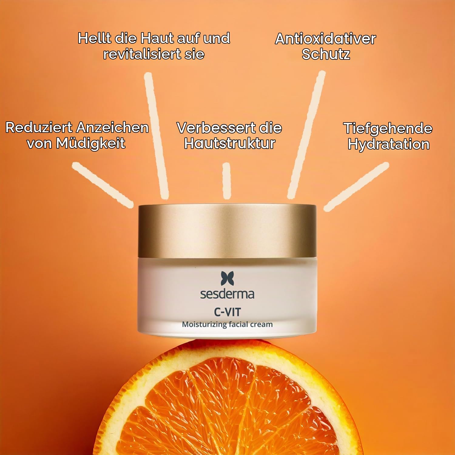 SESDERMA C-VIT Feuchtigkeitsspendende Gesichtscreme 50 ml Mit Vitamin C