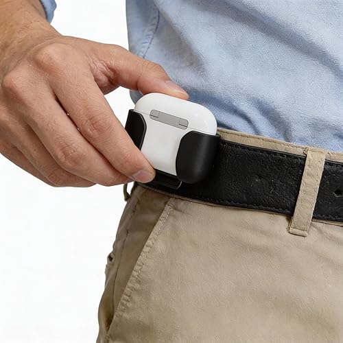 Miniatura 4 de HoldMyGear - Funda de transporte con clip y clip para cinturón, compatible con AirPods Pro 1 y 2 (airpods no incluidos)