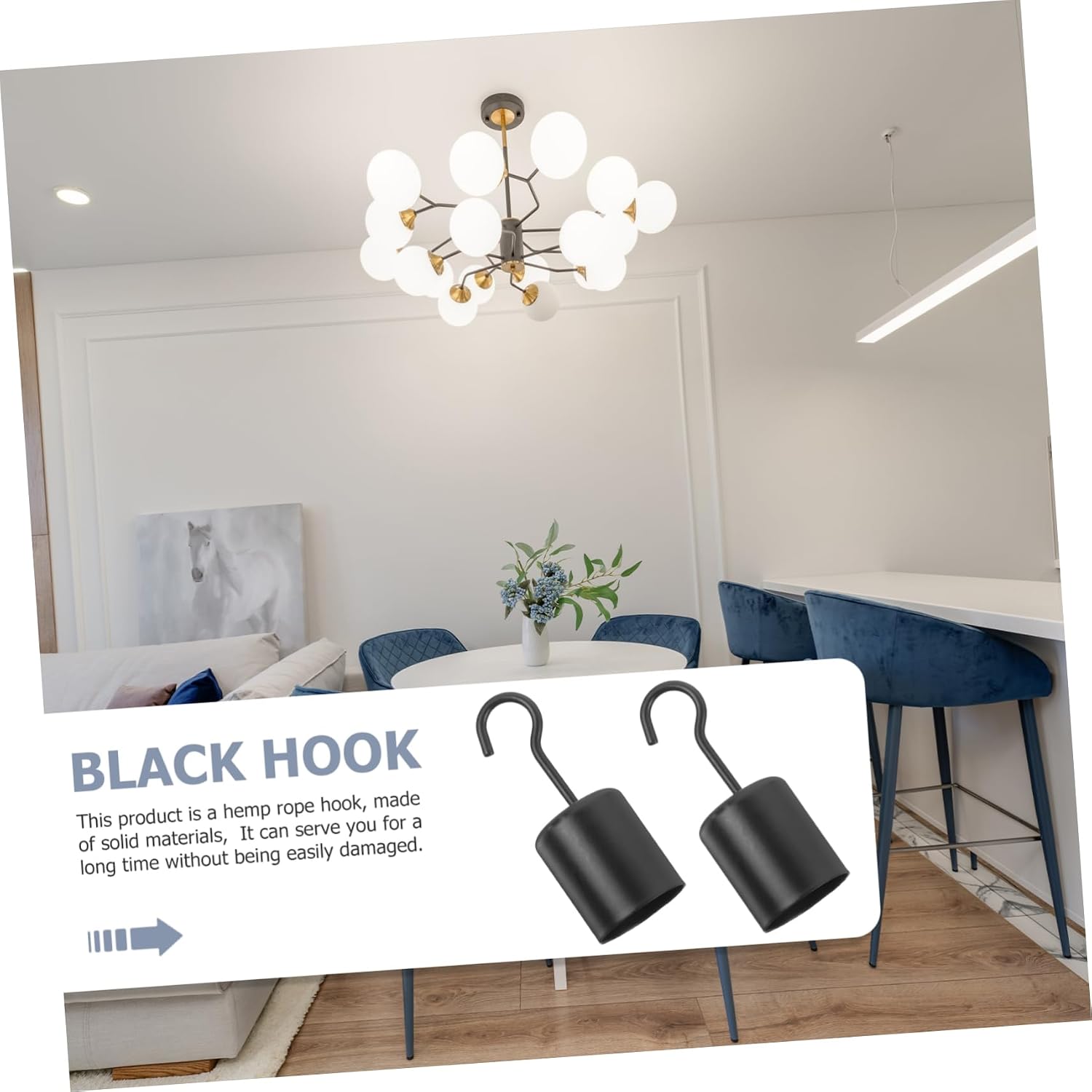 MAGICLULU 30pcs Vintage Hanging Hooks for Light Fixtures Rope Hook for Pendant Lighting Ceiling for Indoor and Outdoor Use up to Capacity