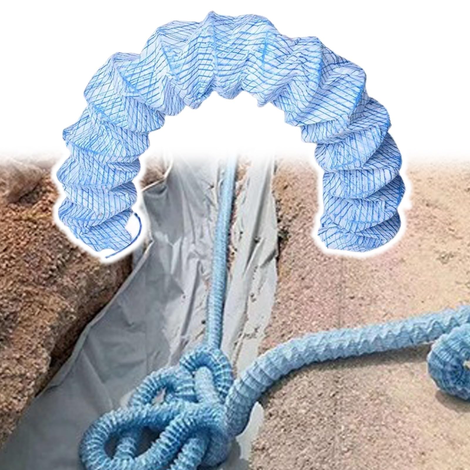 Tuyau d'évacuation français à infiltration douce pour un drainage efficace de pelouse