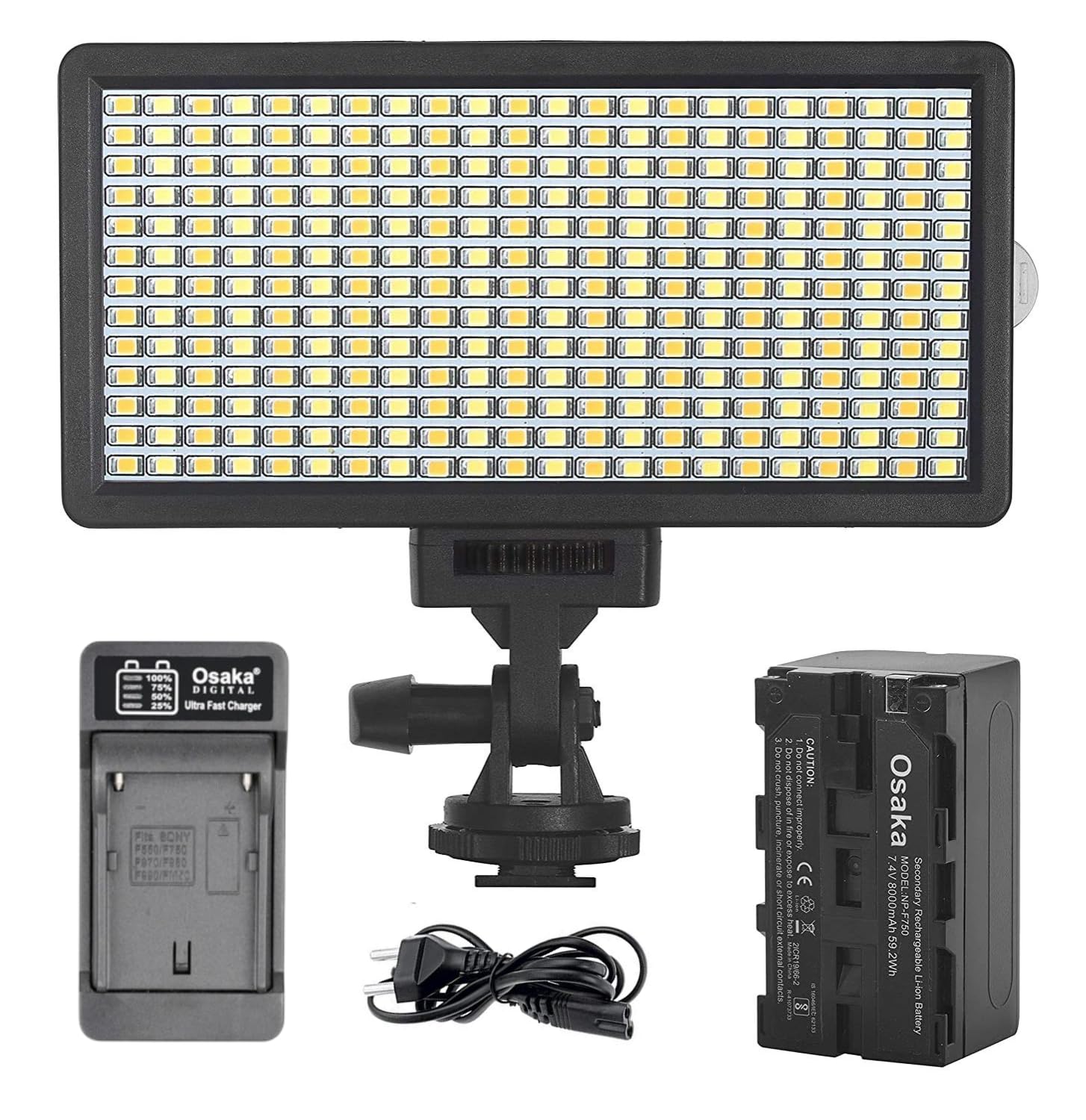 Osaka OS-LED-308 Bi-Color Dimmable LED Video Light