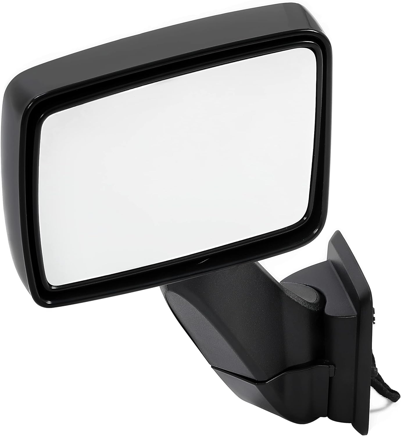 HECASA Power Mirror Left Compatible with 2006-2010 Hummer H3 H3T Power Side Mirror Towing Mirror Replacement for 20836083 Black (Driver Side)
