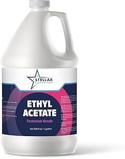 Ethyl Acetate - Tech Grade- Paints, Varnishes, Lacquers, Extraction, Cleaning, and Perfumes - Domestically Sourced - Stellar Chemicals - 1 Gallon