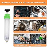 Vista 3 de Bomba extractora de líquido para automóvil, evacuadora de jeringa de cambio de aceite para vehículos con manguera, accesorios manuales