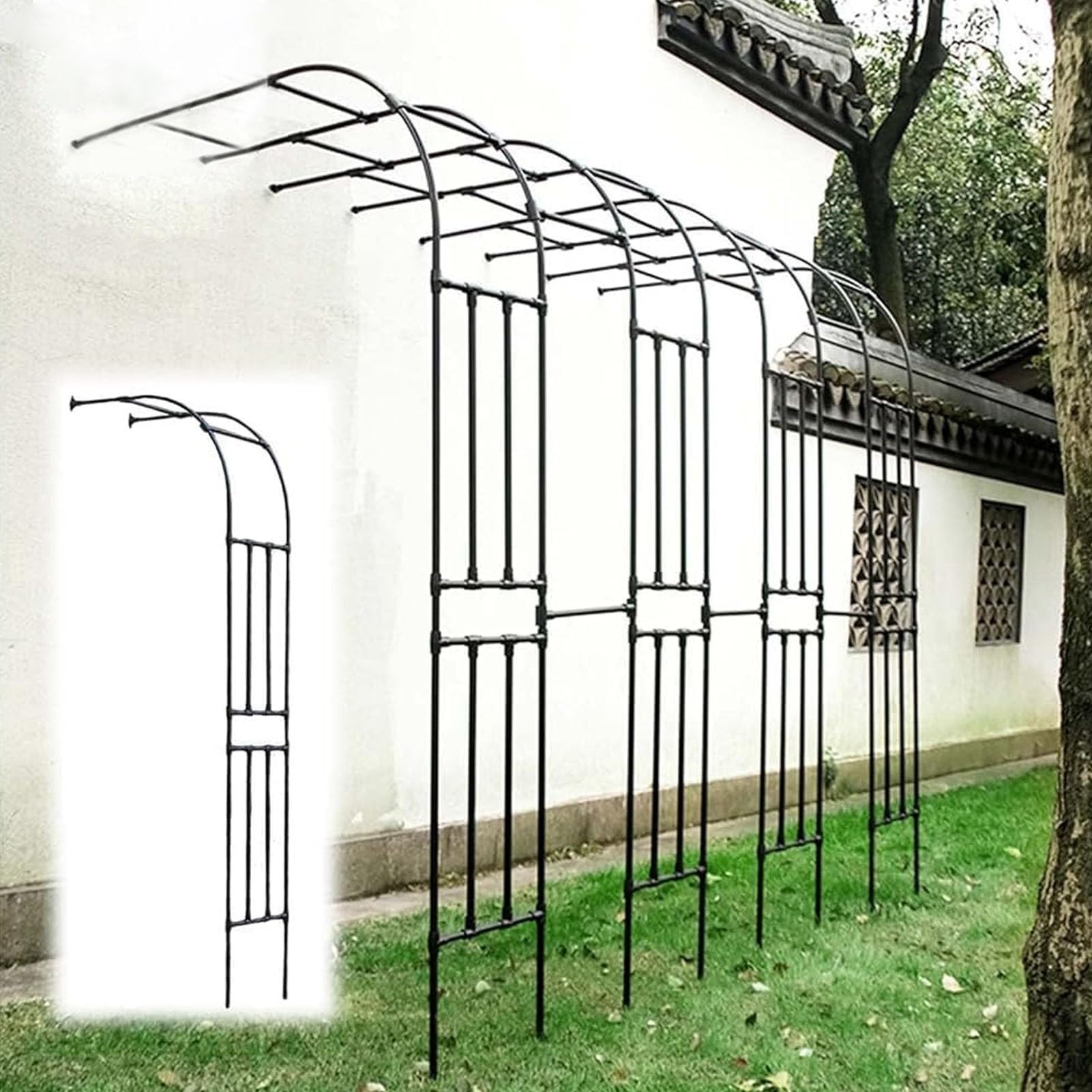 Arche de mariage extérieure et tonnelle de jardin en métal pour fêtes