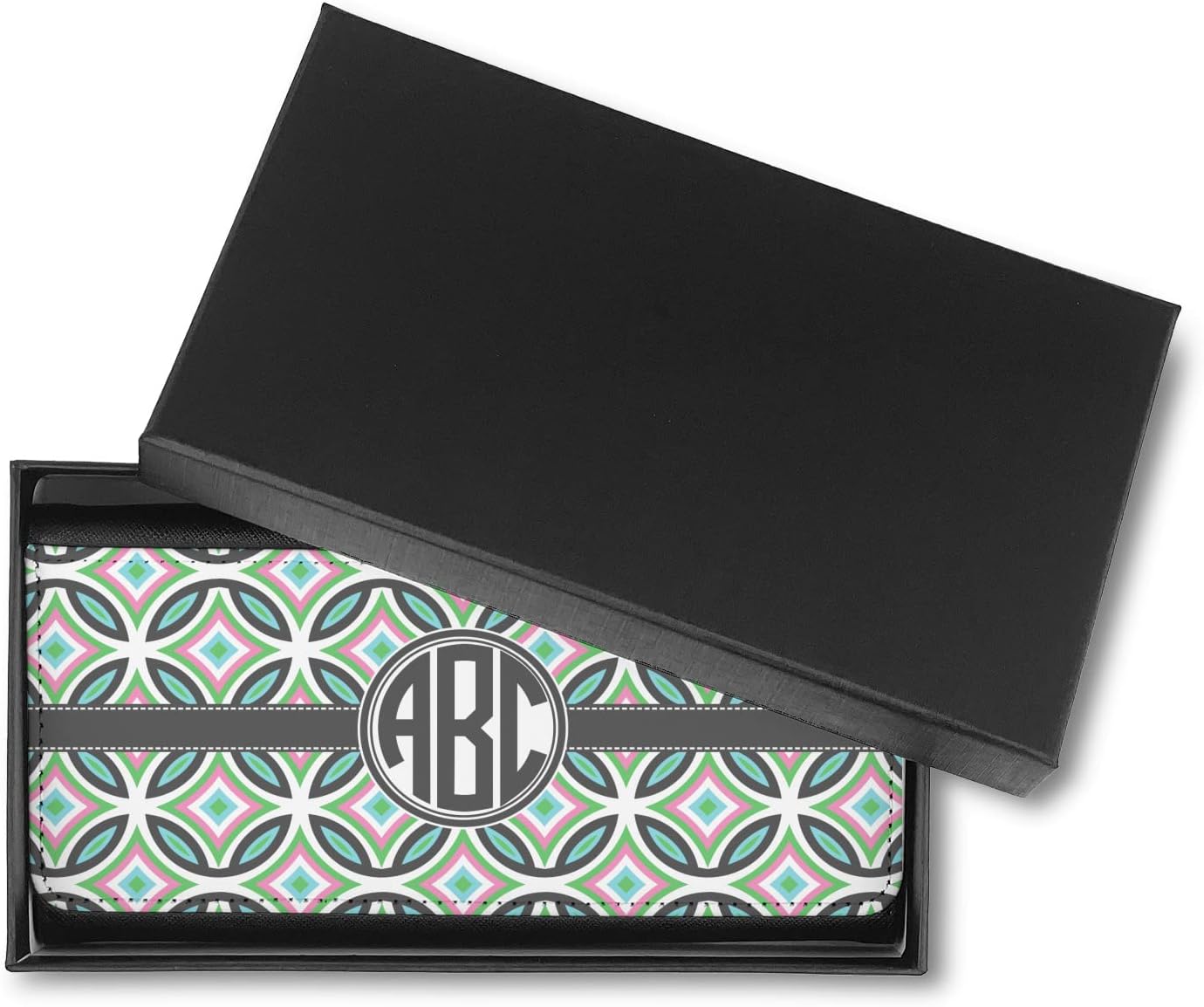 RNK Shops Personalized Geometric Circles Leatherette Ladies Wallet