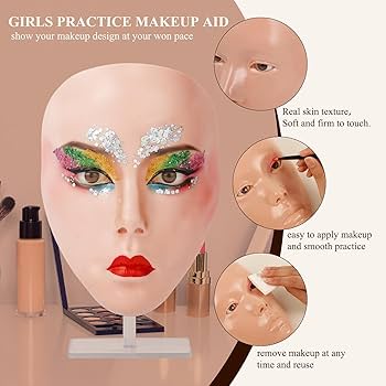 Amazon.com: Practice Makeup Face, Face Painting Mannequin