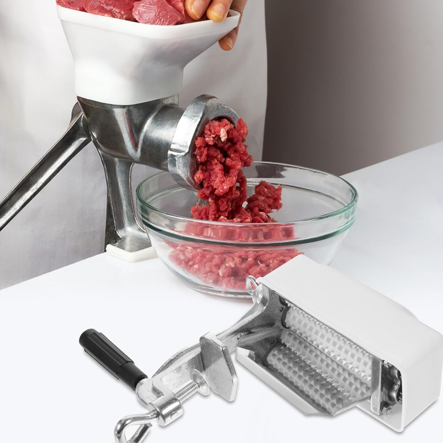 Cabilock Metal Meat Tenderizer Tool Needle Blades for Easy Tenderizing of Steak and Pork Chops Kitchen Helper for Tender Meat Preparation