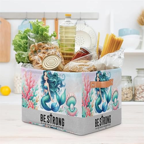 Vista 126 de Cestas de almacenamiento con asas, cubo de almacenamiento rectangular de tela rectangular plegable de juguetes para armario, estantes, lavandería, C