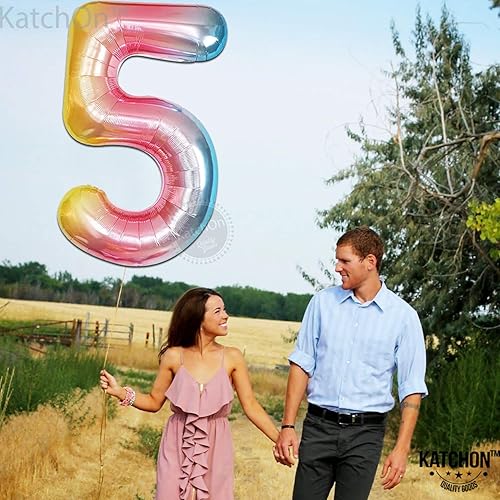 Miniatura 1570 de KatchOn, Globo dorado gigante del número 8 de 40 pulgadas, globo dorado del número 8 para decoraciones de cumpleaños de 8 años para niñas