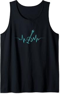 Latido de Guitarra Acústica Diseño Genial para Guitarristas Camiseta sin Mangas