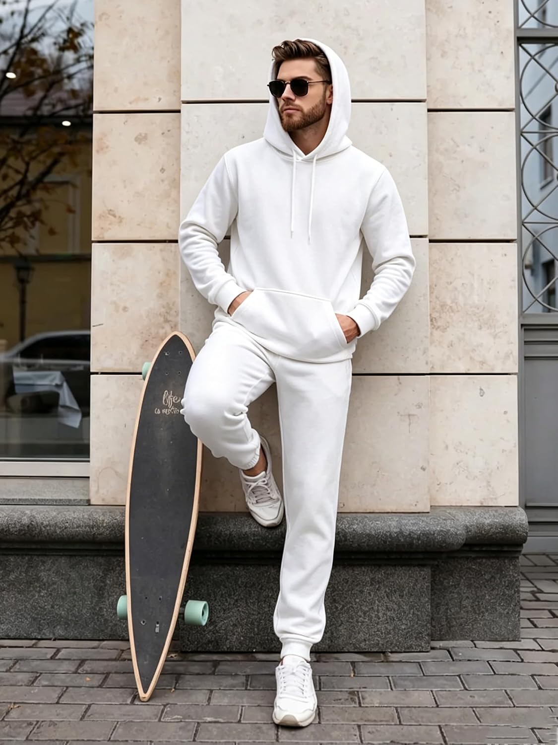 Sweat Suits Men Jogging Tracksuits 2 Piece Set Casual Athletic Hoodie And Sweatpants Outfits