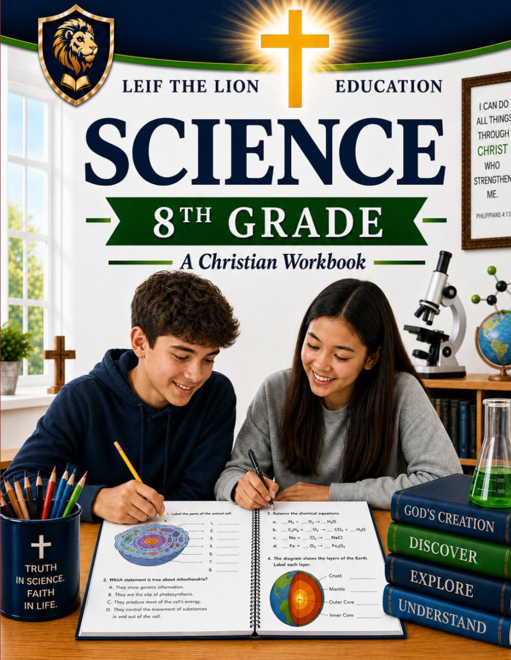 8th Grade Science: A Christian Homeschool Workbook!