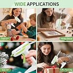 30PCS 0.28'' Hot Glue Gun and Sticks Set, Cordless Hot Glue Gun with 2Ah Rechargeable Battery, Smart Power-Off, Hot Glue Gun with Case,10PCS Wood Craft Sticks for Arts &Crafts, DIY | Smart Power-Off 2Ah Battery Power Mini Glue Gun W/ 30PCS Glue Stick