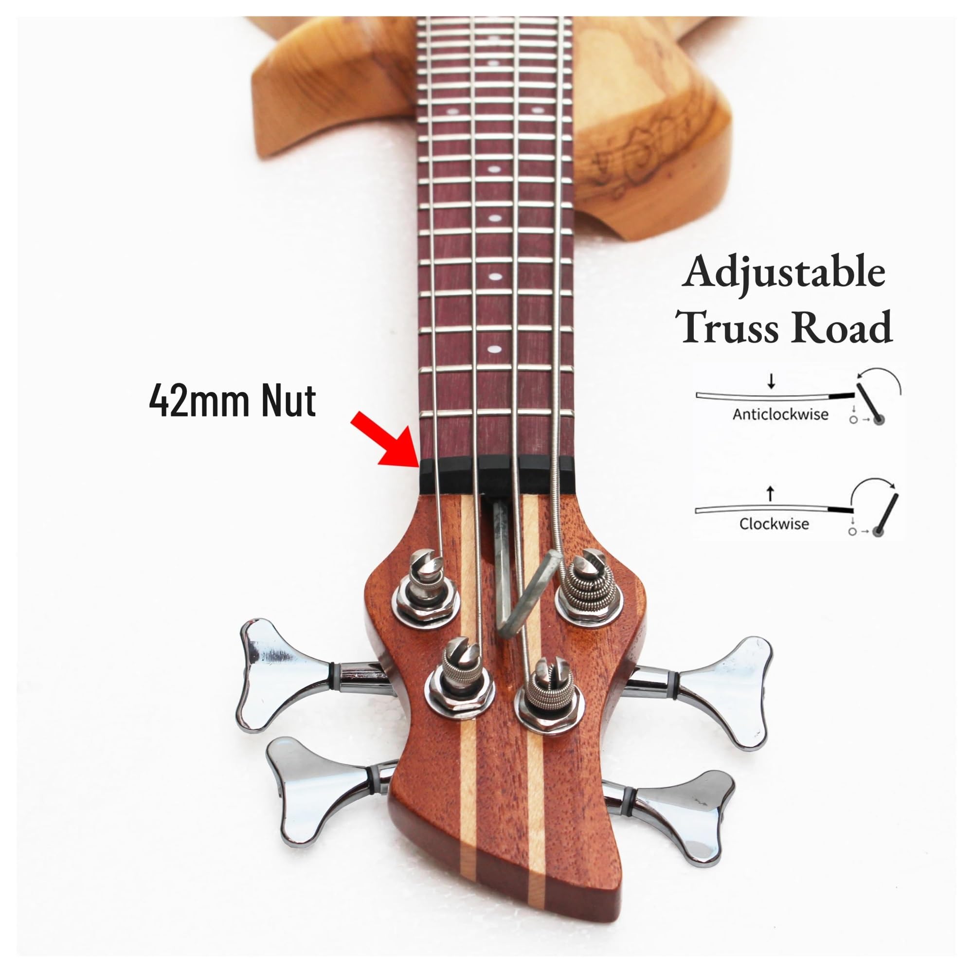 Mini Basso Ukulele Elettroacustico A 4 Corde Con Custodia Adatta Per Principianti Adulti Ukulele