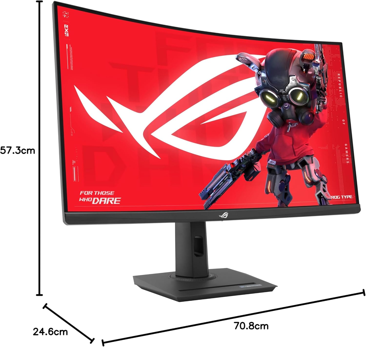 ROG Strix XG32WCMS Monitor Gaming Curvo da 32ÔÇØ pollici (31,5) QHD 2560x1440 - Monitor - Immagine 6