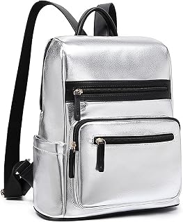 Anti Theft Laptop Backpack Travel Backpacks Bookbag for Women & Men Backpack Fits 15.6 Inch, silvery (silvery B)