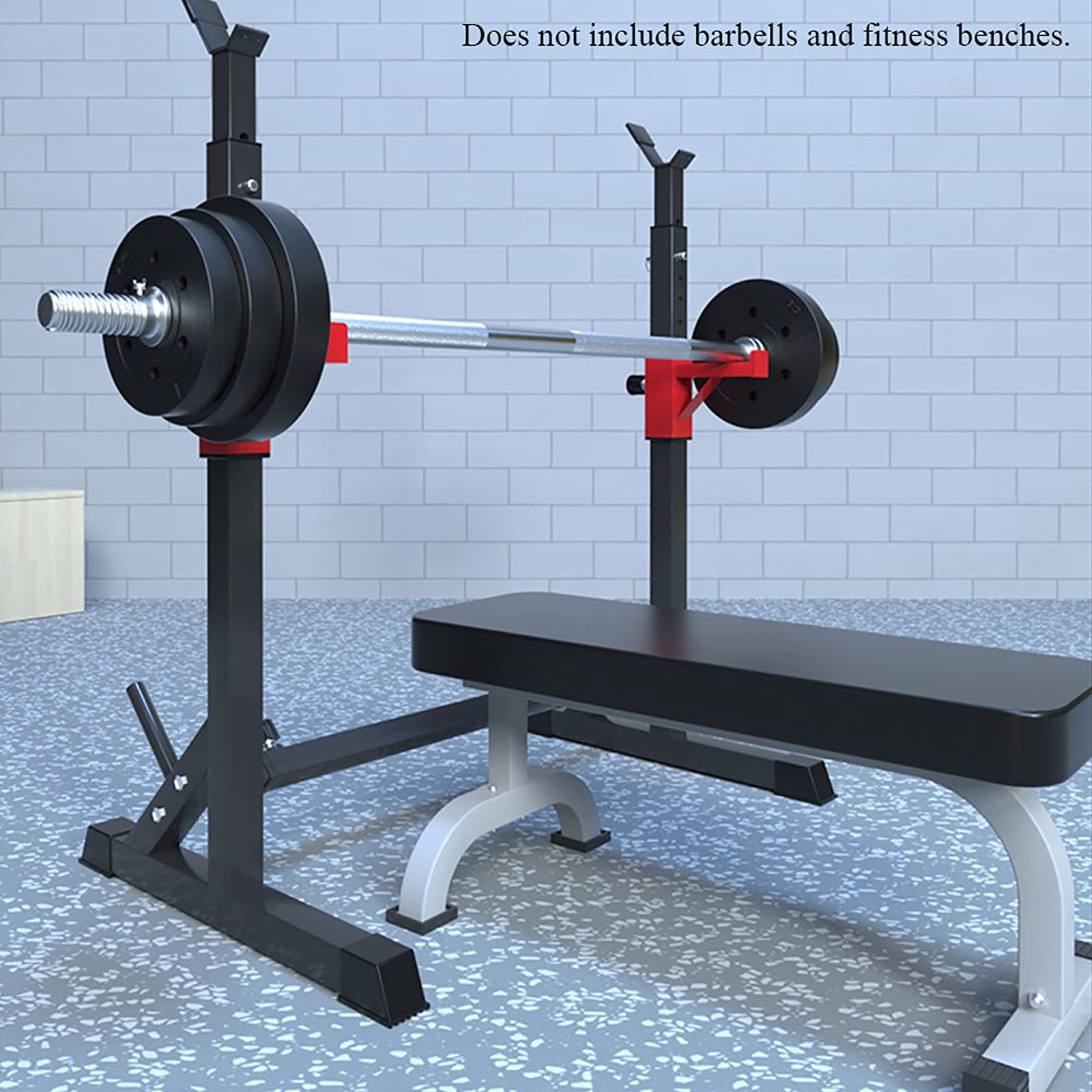 M-TOP Rack da Squat, Rack Bilanciere, Regolabile Multi-Funzione Porta Manubri da Squat per Allenamento di Forza Palestra di Casa, Max 260KG