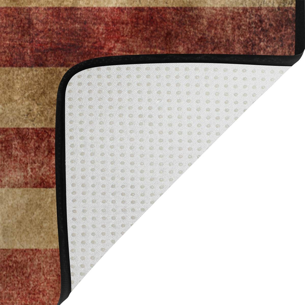 Zerbino Da Bagno Con Bandiera Americana Vintage - Memory Foam Antiscivolo 40x60 Cm, Morbido E Assorbente, Per Casa E Ingresso