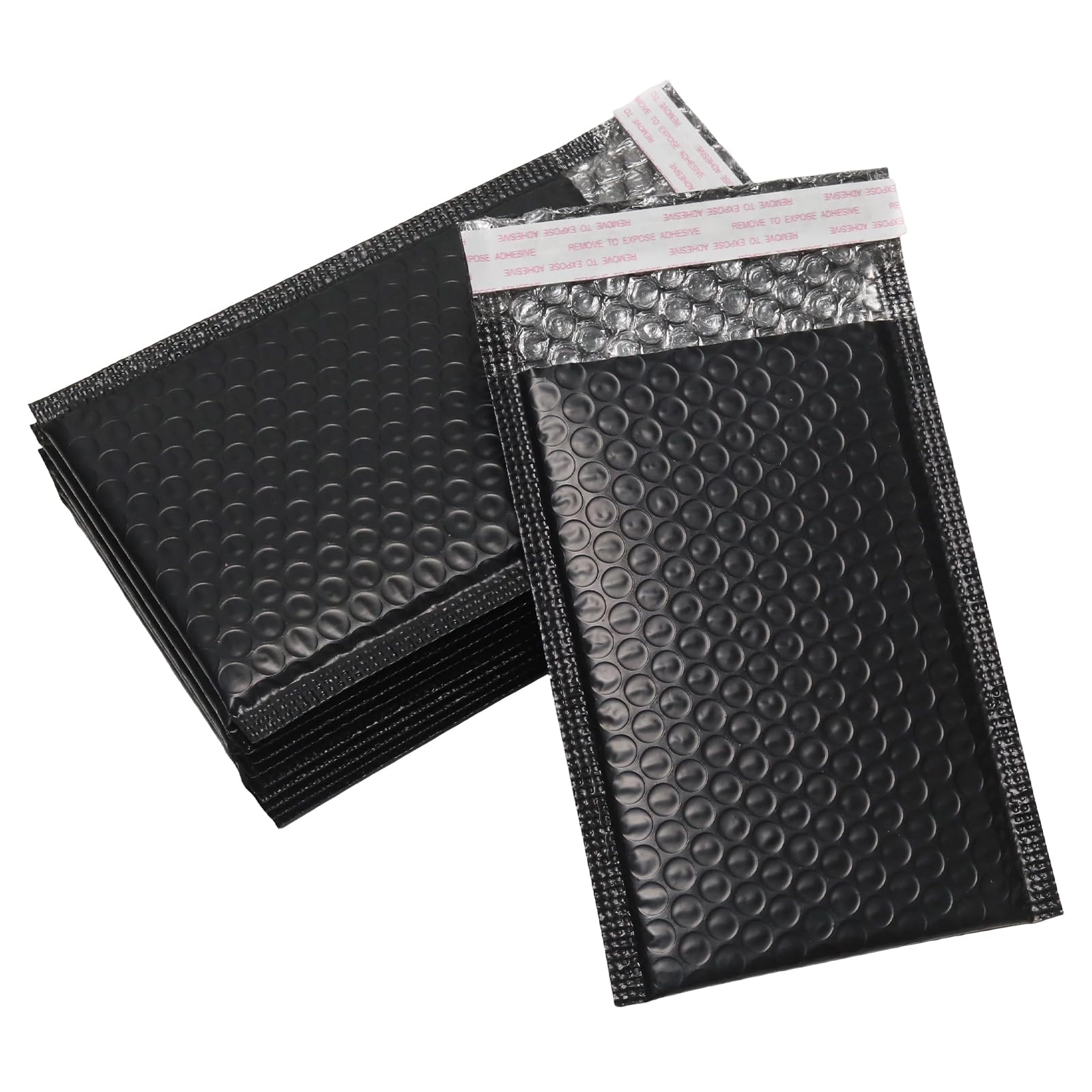 10 sobres autoadhesivos de burbujas de polietileno de 5 x 7 pulgadas, color negro, impermeables, para embalaje por correo