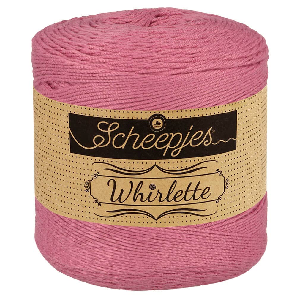 Whirlette (455m) Fingering Weight Yarn - Cotton Blend, for Knitting or Crocheting Projects, 859 Rose, 1 x 100g