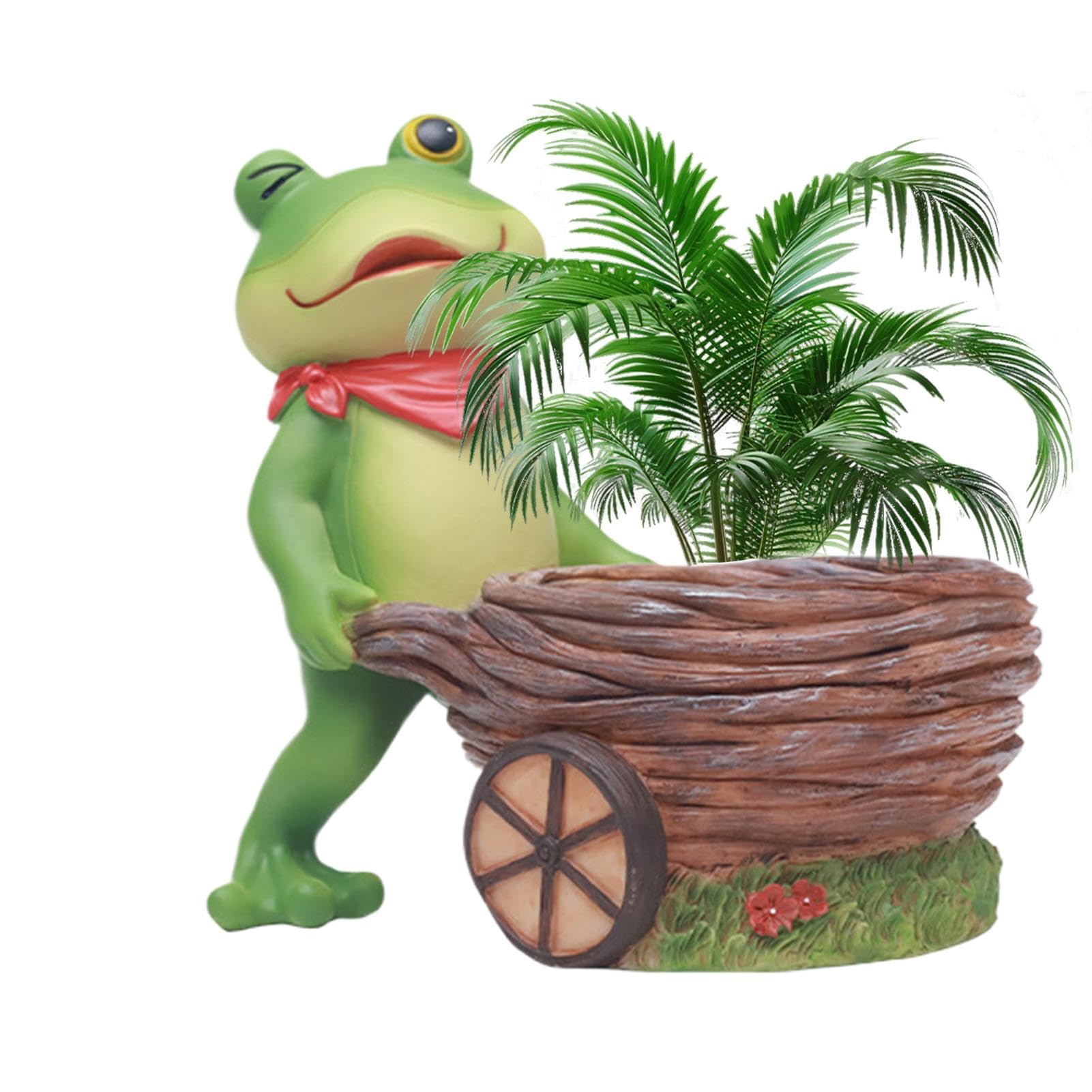Amazon.co.jp: Wiuejg 樹脂植木鉢、動物プランター、カエルの植木鉢