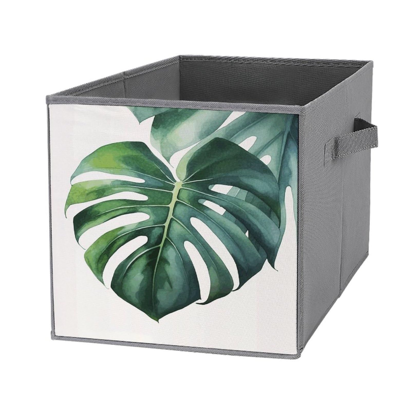Boîtes de rangement pliables Monstera : lot de 6 bacs empilables