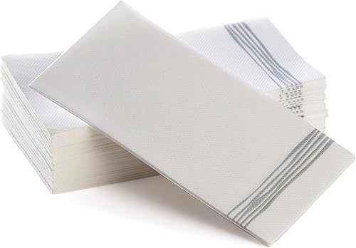 Vista 8 de Toallas de mano desechables Servilletas de papel decorativas de tacto de lino Toallas de papel desechables suaves y absorbentes para cocina
