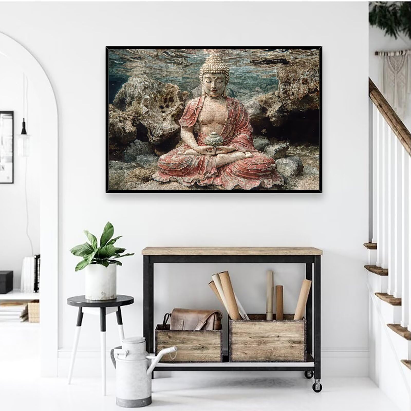 Puzzle 3000 Pezzi per Adulti, Puzzle Zen3000 Pezzi Arte per Adulti e Ragazzi, Misura: 122x80 cm, Puzzles Statua in Legno Impegnativi, Puzzles per Idea Regalo Donna e Uomo, Decorazioni Casa, -3340