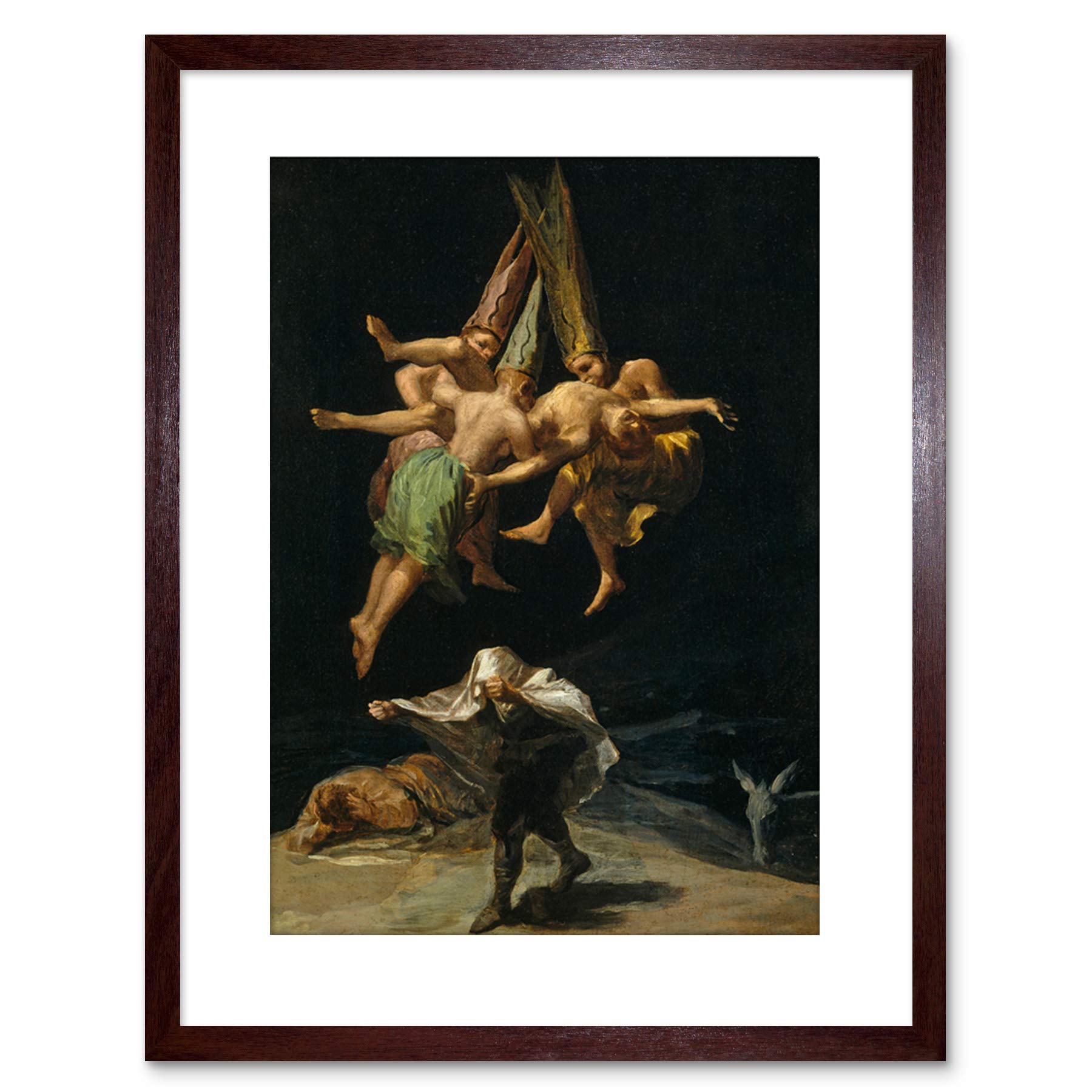 Wee Blue Coo Goya The Witches' Flight 9x7'' Framed Art Print F97x13888