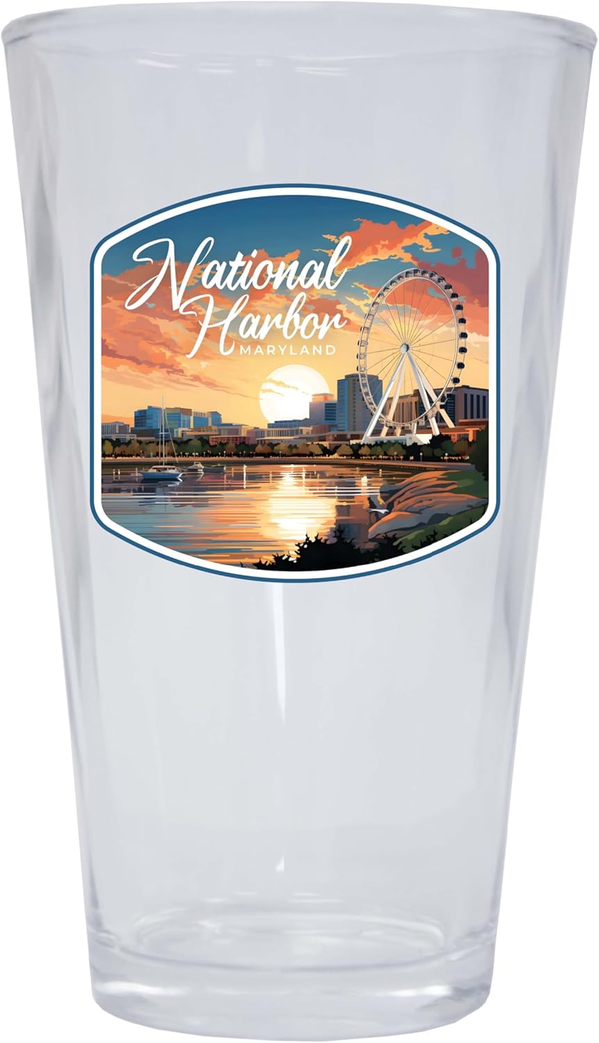 Pack de 2 Vasos Pint de 16 oz R and R Imports National Harbor