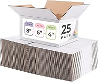 Vista 47 de Mat Board Center, 7x5x4 Inches Shipping Boxes for Mailing Moving Packaging, 25 Pack Corrugated Cardboard Boxes for Small Business, Kraft