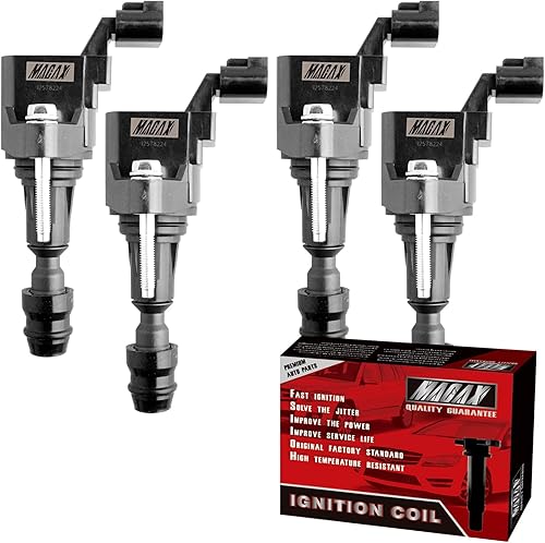 MACAX Juego de 4 bobinas de encendido UF491 C1552 compatibles con Chevrolet Buick Cobalt LaCrosse - 2.0L 2.2L 2.4L Reemplazar D522C, 12638824,