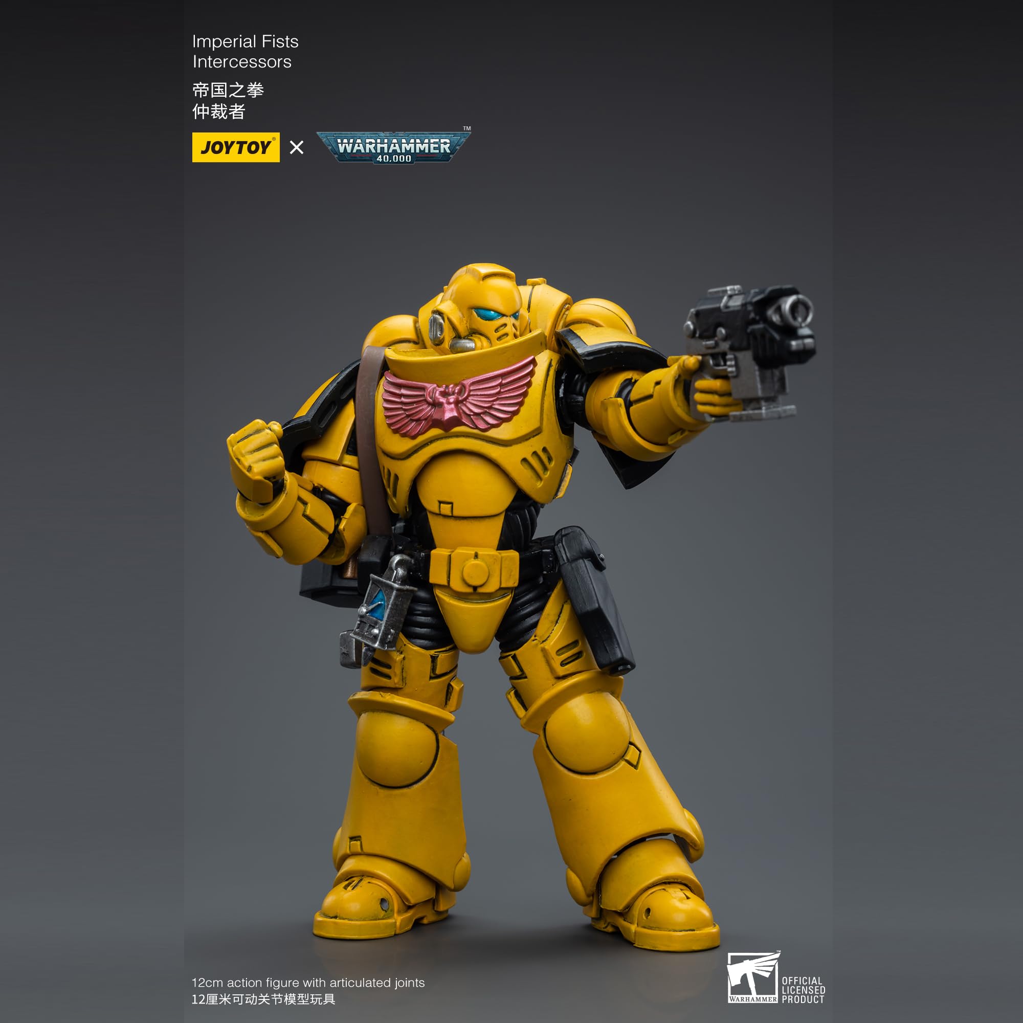 JOYTOY Figurka 1/18 Warhammer 40 000 Imperial Fists Orędownicy Ver.3 Zamówienie w przedsprzedaży 12 cm Ruchomy model Figurka kolekcjonerska