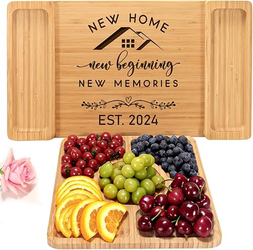Regalos de inauguración de la casa para el nuevo hogar Tabla de quesos de calentamiento para anfitriona Nuevos regalos para nuevos propietarios de