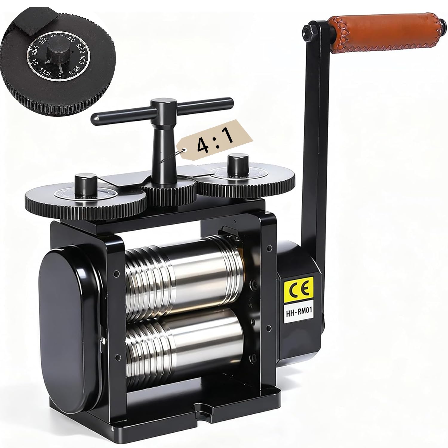 HH-RM01A - Molino de laminación negro de 110 mm