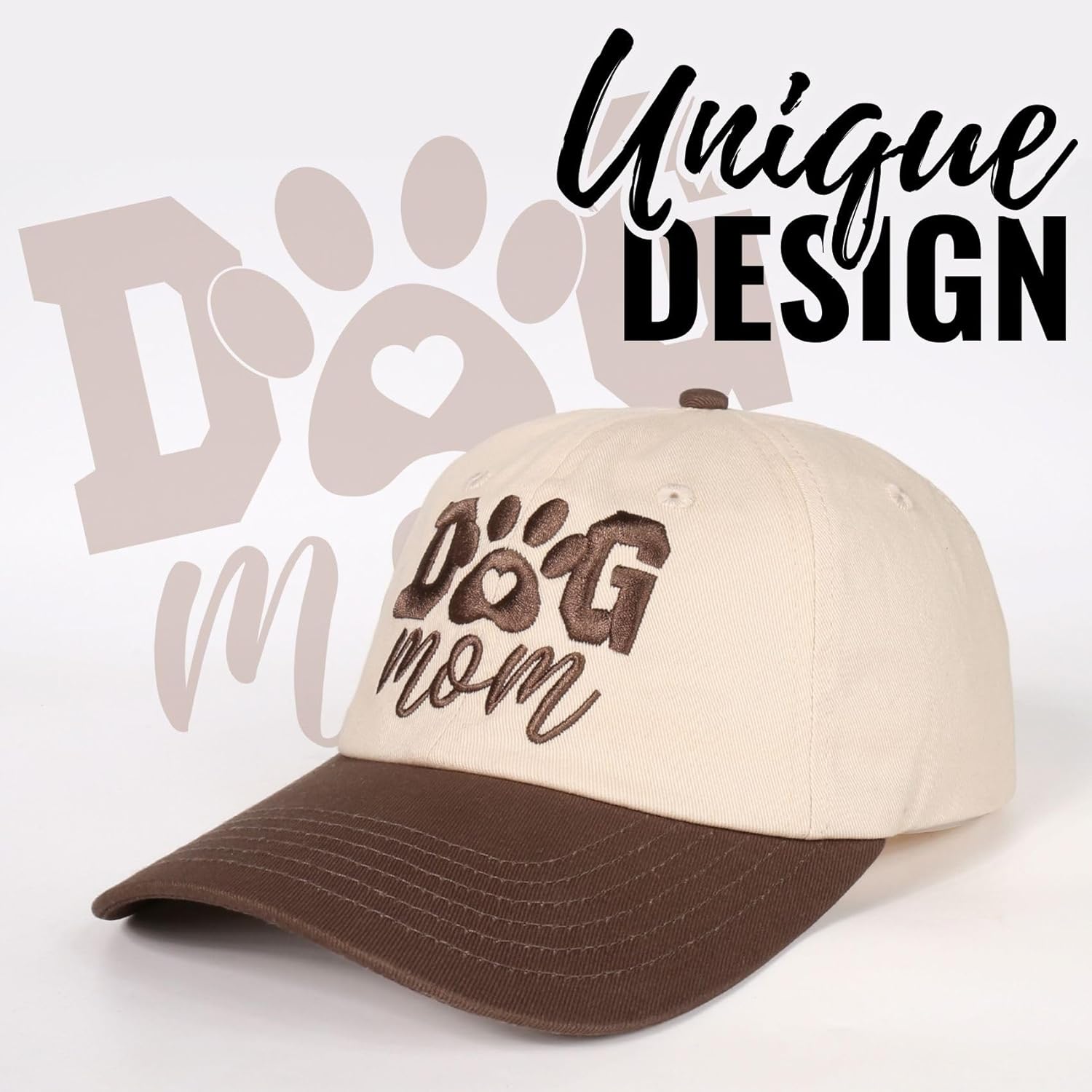 InnoBeta Dog Mom Cap for Women - Funny Adjustable Embroidered Hat Gifts for Birthdays, Christmas - Image 2