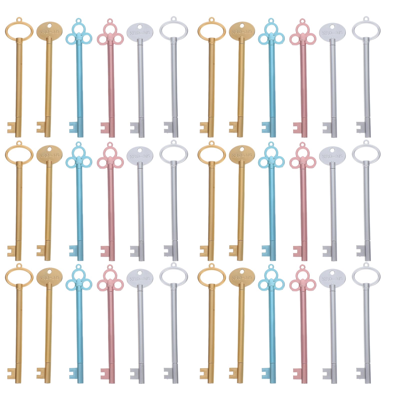Uonlytech 60pièces Lot De Stylos Clé Rétro Gel Pour École Bureau Dessin Écriture Papeterie