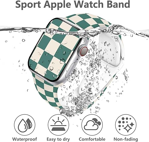 Vista 68 de Holidays - Correa de reloj compatible con Apple Watch de 1.49, 1.57, 1.61, 1.65, 1.65 y 1.73 pulgadas, correa de reloj inteligente de silicona